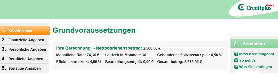 Urlaubskredit der Creditplus Bank mit Top-Zins