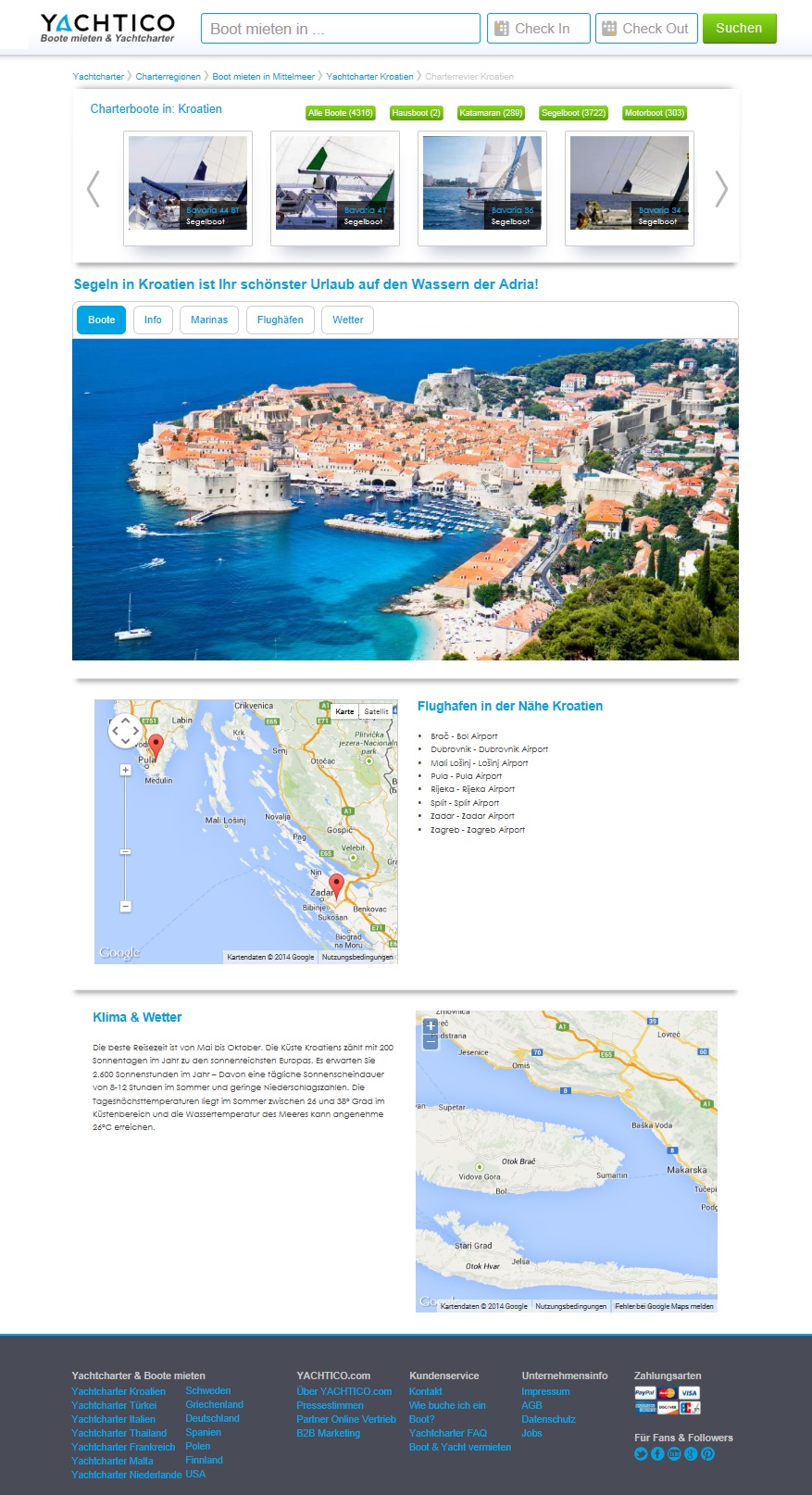 Boote und Yachten mieten weltweit günstig bei YACHTICO